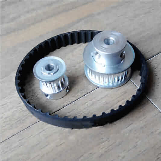 HTD 3M Aluminum Synchronous Pulley Set / Ratio- 1:2 / Teeth: 25-50