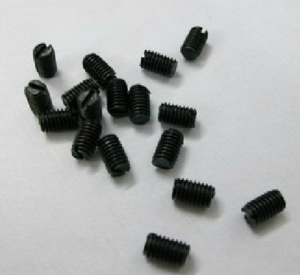 Set Screw M2.5 * 3 ~ 10 Single Slot in Black Color