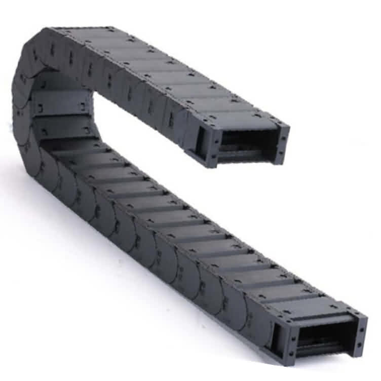 Nylon Drag Chain: Fully Closed / 2-side Cross Bar Open Type