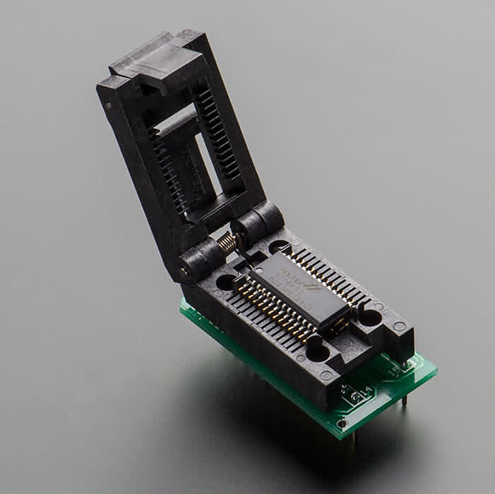 SMT Test Socket - SOIC-28 Wide Breakout