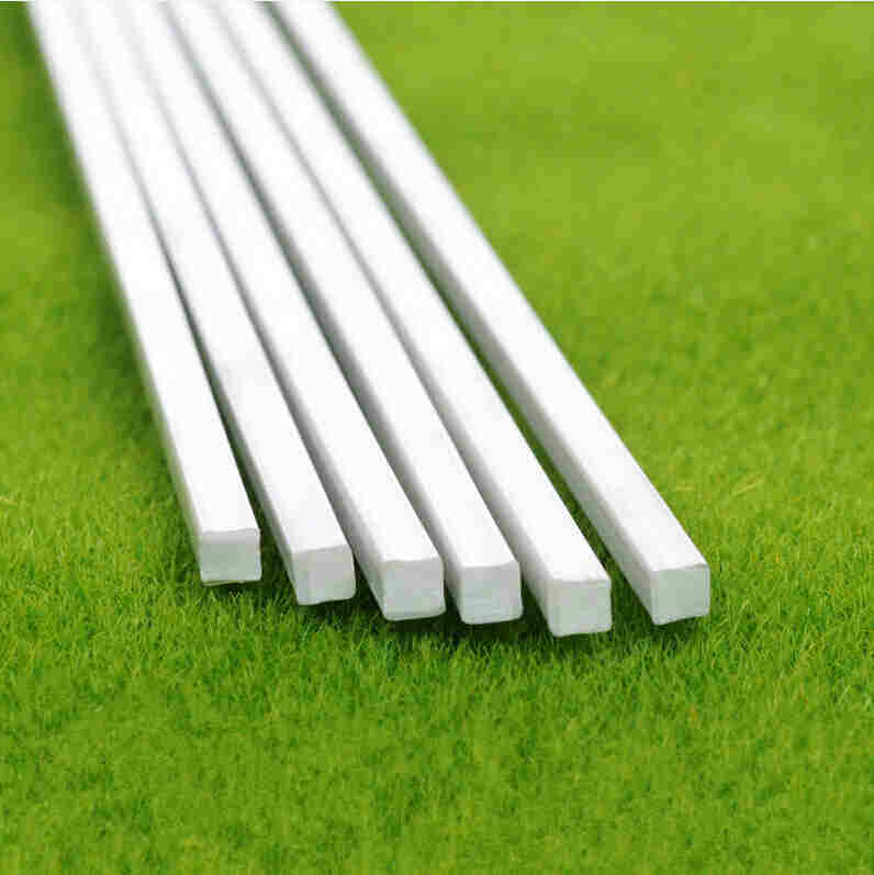 ABS Square-shape Rod - Cream White