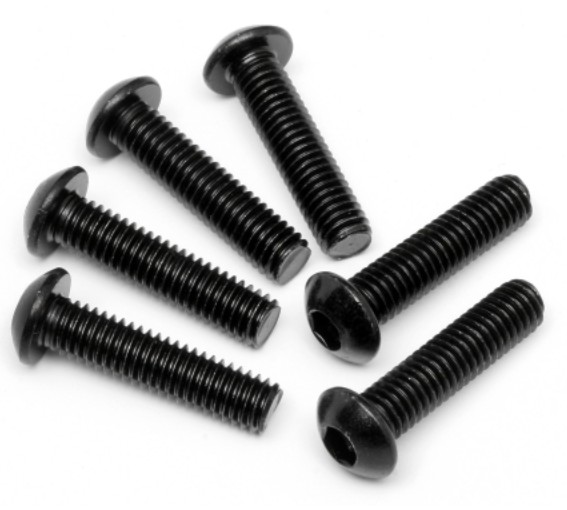 Pan-head Hex Socket Screw - M2 * 3 ~ 20  Grade 10.9 Black Color