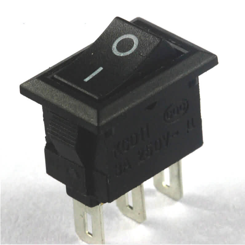 Rocker Switch: 3-Pin / SPDT / 6A