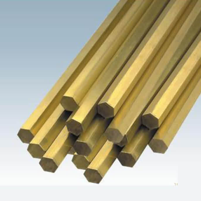 Hexagonal Brass Rod  Diameter: 5~27mm / L: 100-500mm